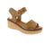 Elevate your summer style with the Dorking Nido D9450 in radiant bronze. This sandal features a chic wedge platform heel that adds height without sacrificing comfort. Premium leather uppers and footbed pair with a cushioned foam midsole for all-day support, while the halter strap and velcro closure work together to keep your narrow-to-medium foot secure and snug. The round toe and metallic finish add a touch of glamour to any outfit.