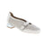Introducing the Dorking Ginar D9506—your new summer essential in white. This breezy flat features a perforated leather upper that keeps your feet cool and comfortable, while the almond toe shape offers a flattering silhouette. Slip them on and go, thanks to the easy slip-on design perfect for casual days. The foam midsole and rubber outsole provide lightweight support.