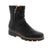Django &amp; Juliet's Dixeya-DJ is a sleek black ankle boot that blends edgy style with everyday comfort. Featuring a leather upper, faux fur lining, and side zip entry for easy on-and-off wear. Leather upper with faux fur lining keeps your feet cozy. Man-made leather footbed and foam midsole provide cushioning and support. Rubber outsole delivers reliable traction. Side zip closure makes getting dressed effortless.