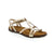 The Naot Dorith sandal offers gladiator-inspired style with added stability and support from a hook &amp; loop strap and backstrap. The anatomic cork &amp; latex footbed, wrapped in soft suede, molds to the foot for ultimate comfort. With a feminine design and .75" TPR sole, this sandal combines fashion and function.