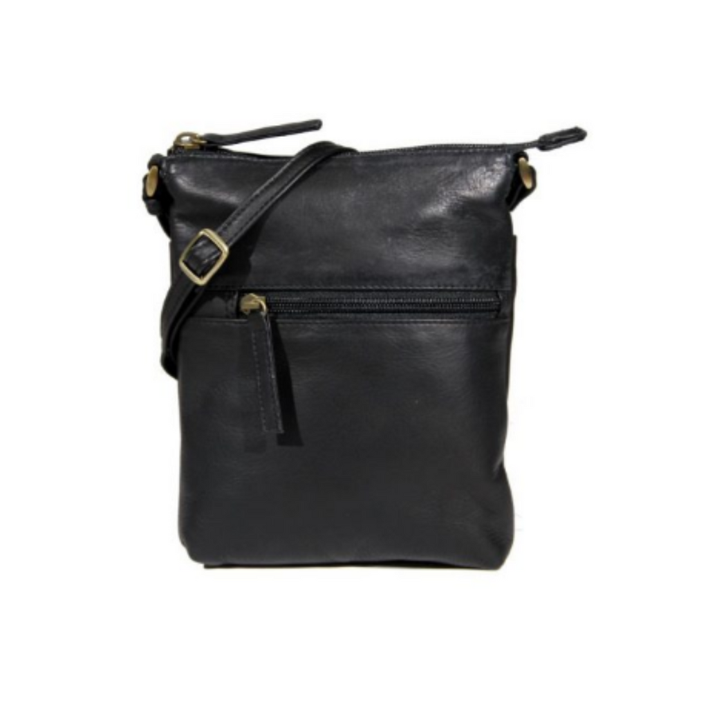 The Derek Alexander DR-8057™ Black crossbody handbag is designed to add a touch of luxury to your everyday look. Crafted with high-quality leather, soft polyester lining, multiple pockets and an adjustable strap, this crossbody is sure to make a statement.