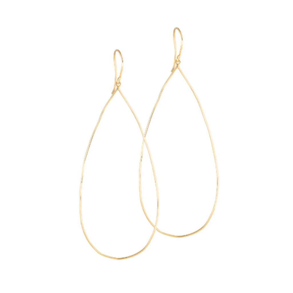 Delicately light, the LOLO Delicate Raindrop Hoop earrings feature a sparkling faceted edge, giving an eye-catching glimmer with every move. Perfect for any occasion, these hoops will give you the perfect amount of sparkle all day long.