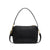 Ladies shoulder bag, with pleated front and top zipper, made with vegan leather.