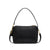 Ladies shoulder bag, with pleated front and top zipper, made with vegan leather.