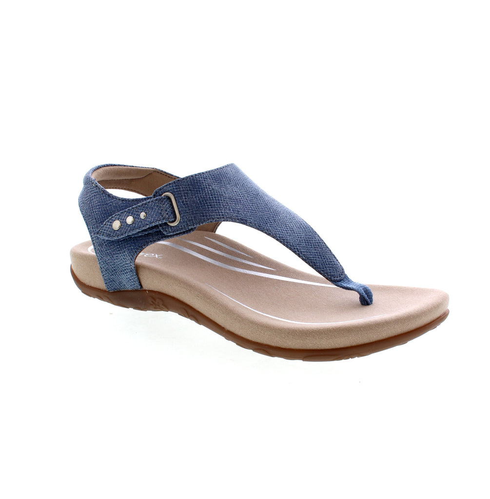 Discover the perfect blend of style and function with the Aetrex Ellie sandals! Experience unparalleled comfort with arch support, a memory foam footbed, and a secure hook and loop closure. These sandals are designed with data from over 50 million 3D foot scans for the best fit and premium support. Elevate your footwear collection today!