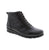 Fluchos Susan F0356 - Black Elegant black leather ankle bootie with a comfortable wedge heel and round toe design. Perfect for casual everyday wear with a polished, versatile look. Crafted with premium materials and thoughtful construction, this bootie combines style with all-day comfort. The side zip entry makes it easy to slip on, while the supportive foam midsole and microfiber footbed keep your feet cushioned throughout the day.