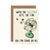 This charming greeting card features a blank interior, providing the perfect canvas for your personal message or wit. Crafted from premium 300gsm cream colored card stock with a distinctive textured finish, it's sourced responsibly and certified FSC-approved. The card arrives in eco-conscious packaging, a recycled kraft envelope nestled within a protective hardbacked mailer, eliminating unnecessary plastic. Each piece is thoughtfully designed, printed, and assembled in the UK