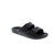 Freedom Moses black vegan slides are injected with air, so you feel like you're walking on a cloud. No matter where you're headed, these slides are waterproof and comfortable for all-day wear.