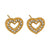 Elevate your everyday elegance with the Hackney Nine Forever Gold earrings. These heart-shaped cubic zirconia studs radiate timeless sophistication, perfect for special occasions or daily wear. Crafted with 18-karat gold infusion, they're hypoallergenic, tarnish-free, and waterproof—designed to shine beautifully for years to come.