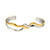 Hackney Nine Fredrika Mixed Metals Bracelet combines contemporary elegance with timeless versatility. This minimalist design features contrasting gold and silver hoops that add visual interest to any ensemble, whether dressed up or down.
