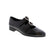 The Django & Juliette Gifth in black features a graceful almond toe and minimal block heel, designed for seamless transitions between professional and social settings. The velcro closure provides adjustable fit security. These versatile shoes complement both office attire and dress occasions with understated sophistication.