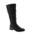 The Taxi Gwen-03WP in Black, is a knee high boot that combines timeless style with practical features. Designed with a round toe and a small block heel, it offers both comfort and stability. The side zipper allows for easy wear and removal, making it a versatile choice for everyday use or dressier occasions. Crafted to provide support and style, this boot is a reliable addition to any wardrobe.