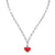 Elevate your everyday style with the Hackney Nine Heart Rouge necklace.&nbsp; A stunning paper-clip chain necklace, featuring a captivating heart-shaped pendant.&nbsp; Elegant yet eye-catching, this exquisite piece adds a romantic touch and sophisticated charm to any look.
