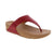 The FitFlop Lulu I88-D47 Leather in Burnt Berry combines minimalist design with premium comfort. Featuring a streamlined silhouette and plush padded leather upper, this sandal is supported by a biomechanically engineered triple-density EVA/Foam midsole that effectively disperses pressure and minimizes impact. The result is sustained cushioning and support throughout your day. A versatile essential that becomes a wardrobe favorite.