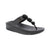 Step into effortless comfort with the FitFlop Fino Beaded Toe-Post Sandal in Metallic Black. Crafted from premium man-made leather, this thong-style sandal features an elegant beaded toe detail and rounded toe shape for a refined summer look. The cushioned EVA/PU footbed and foam midsole work together to provide all-day support. Perfect for casual warm-weather wear, this versatile sandal transitions seamlessly from poolside to everyday outings.