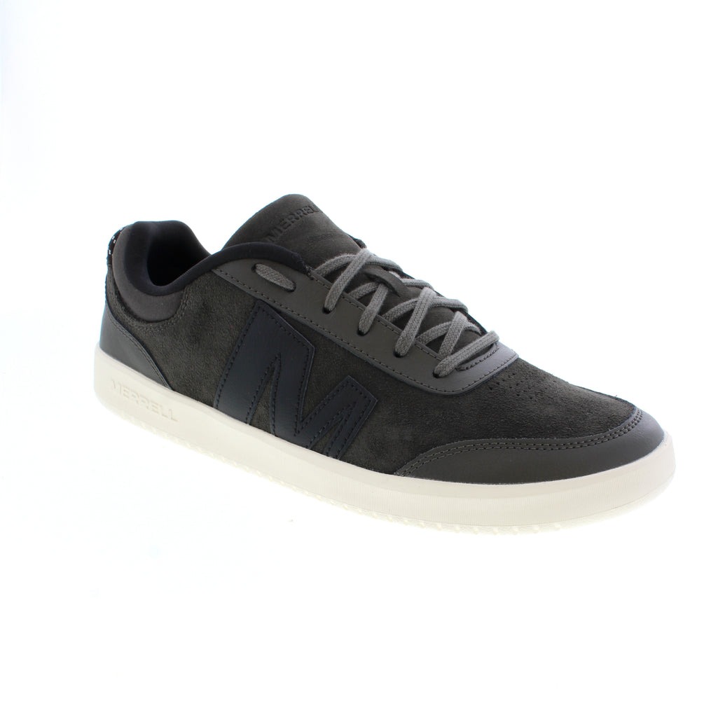 Merrell's Cygnet LTR combines everyday comfort with understated style. This grey sneaker features a suede upper with mesh lining, microfiber footbed with odor control, and a supportive EVA midsole perfect for casual wear that keeps up with your day.