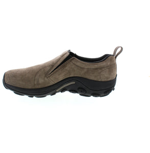 The Merrell Jungle Moc Ice+ is the perfect shoe for your winter adventures. Its pig suede leather upper, double stretch gore, and fleece lining provide both durability and comfort. With features like Cleansport NXT™ for odor control and a Vibram Arctic Grip outsole for traction on ice, this shoe not only keeps you warm but also keeps you safe.