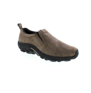 The Merrell Jungle Moc Ice+ is the perfect shoe for your winter adventures. Its pig suede leather upper, double stretch gore, and fleece lining provide both durability and comfort. With features like Cleansport NXT™ for odor control and a Vibram Arctic Grip outsole for traction on ice, this shoe not only keeps you warm but also keeps you safe.