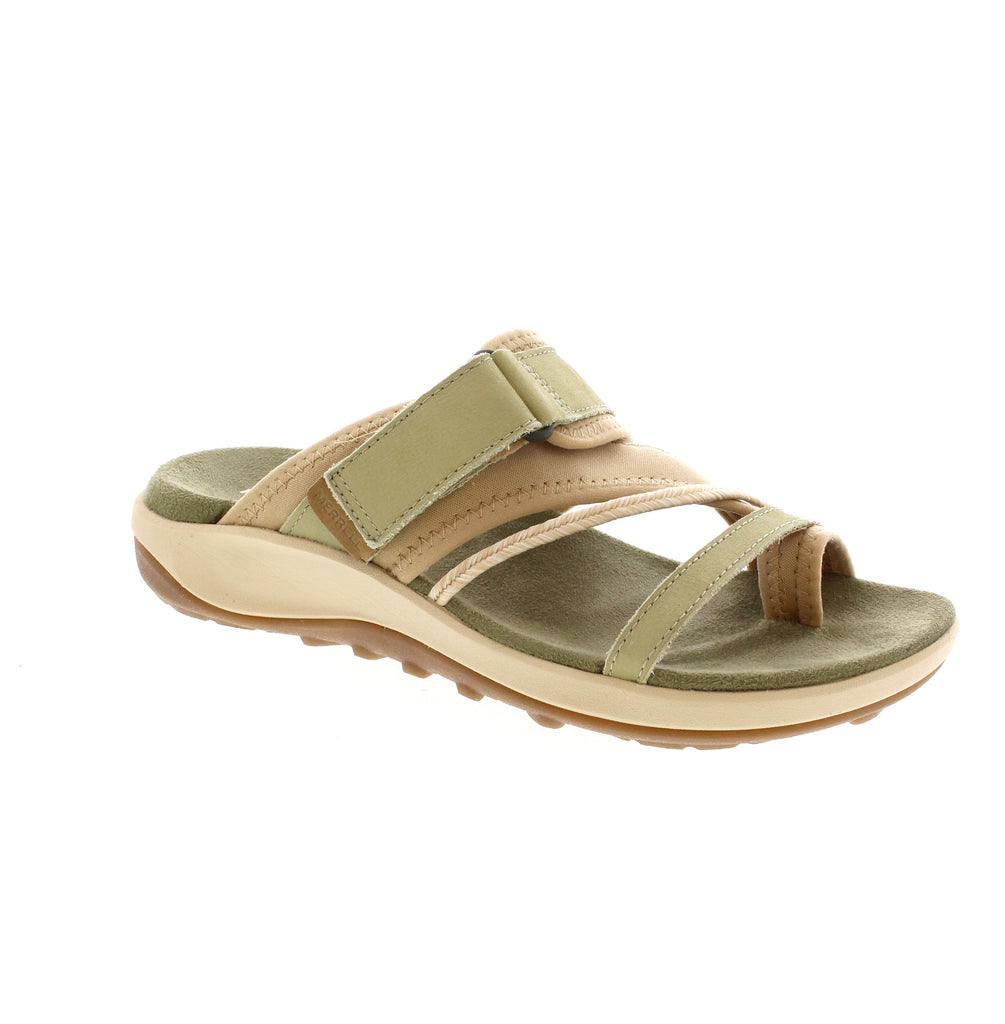 Introducing the Merrell Terran 4 Post. Designed for simplicity, this sandal features adjustable straps for a custom fit, a durable rubber outsole for traction, and a plush foam footbed for all-day comfort. Perfect for everyday summer wear, it's your go-to choice for effortless style and functionality.