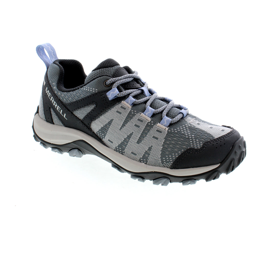 The Merrell Accentor 3 E-Mesh is a sustainable shoe designed with recycled materials and a grippy rubber sole for all-day comfort on the trail. Made with 1% recycled laces, webbing, heel pull tab, breathable engineered mesh uppers, and a 5% recycled removable EVA foam footbed, you can feel good about feeling good while exploring.