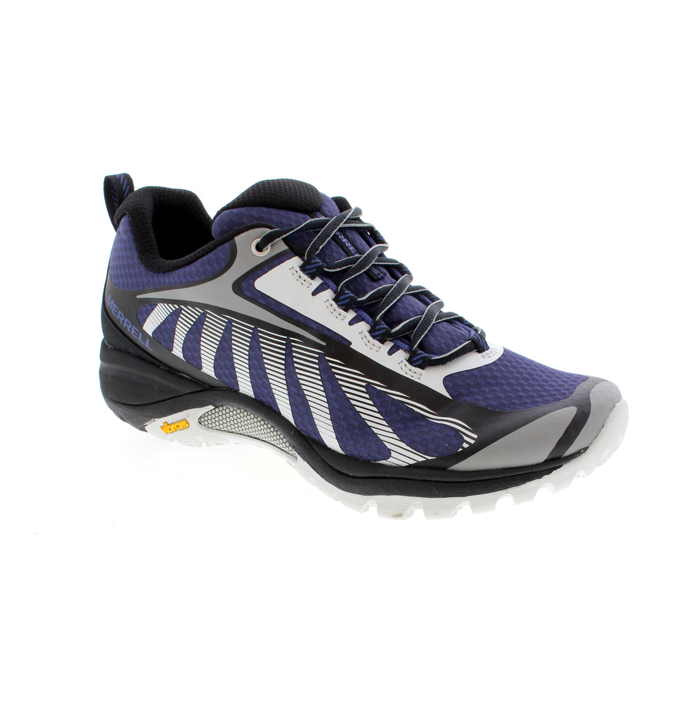 Crafted for women adventurers, the Merrell Siren Edge 3 features a supportive foam midsole that enhances stability and comfort across varied terrain. Its lightweight, breathable mesh and TPU upper ensure durability without sacrificing airflow. Outfitted with Merrell’s exclusive Vibram TC5+ outsole, it delivers reliable traction and confidence on every trail. This hiking shoe seamlessly blends expert design with functional performance for your outdoor pursuits.