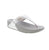 Experience style, comfort with the Fitflop Lulu Toe-Post JE3. These shimmering silver sandals feature metallic straps for a minimalist-chic look. With unbeatable comfort and pressure-diffusing Microwobbleboard™ midsoles, these sandals are perfect for any occasion.