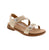 Experience superior comfort with Aetrex Jenn sandals. Crafted from genuine leather with braided detailing, these sandals offer a blend of style and support. The arch support and memory foam footbed ensures all-day comfort, while convenient closures and a padded collar provide a secure and personalized fit.