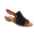 The Roamers Mae sandal in grey multi combines versatile style with practical comfort. Built with a leather upper, lining, and footbed, this open-toe design features a secure buckle closure and foam midsole for cushioned support. The stacked heel and round toe shape offer a flattering silhouette perfect for casual summer outings.