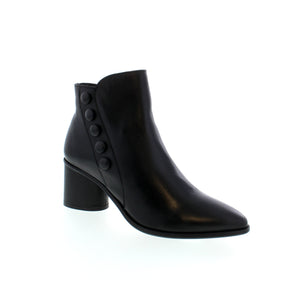 The Miz Mooz Judie ankle boot is a sleek and sophisticated choice for any occasion. Its versatile design with button detailing effortlessly elevates any outfit, making it perfect for the office or a night out. 