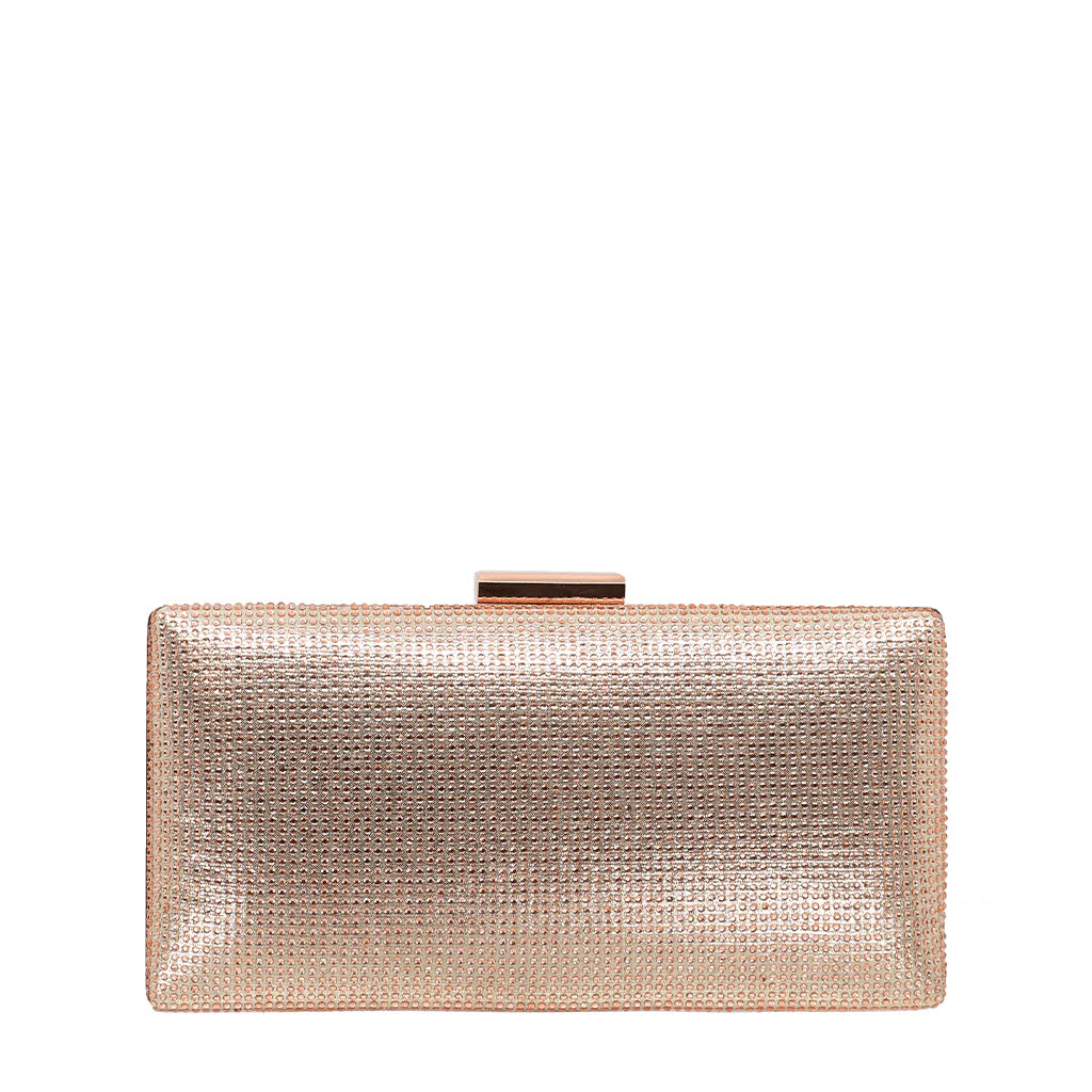 The Taxi Kelly is your go-to essential for graduations, weddings, and special occasions. This structured clutch features a luxurious nylon exterior adorned with shimmering imitation rhinestones that catch the light beautifully. Perfect for adding glamour to any formal look, the Kelly combines elegance with practicality in a compact, easy-to-carry size.