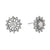 Hackney Nine Kerala Silver Stud Earrings feature a striking star design adorned with sparkling AAA-grade zirconia gemstones. A larger centerpiece stone anchors the design, creating a brilliant halo effect that catches the light beautifully. Perfect for special occasions or everyday elegance, these earrings deliver timeless sophistication with eye-catching sparkle.