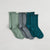 Lemon Recycled Pillow Crew Socks - Grey Green