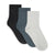 Lemon Powder Rib Crew Socks - Dark Moss(Grey)
