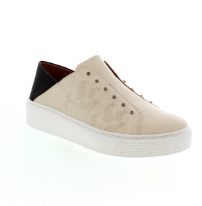 Enhance your wardrobe with the fashionable Mjus M80139 sneaker. Made with a slip-on design and perforated upper, these charming shoes offer both style and durability for frequent wear.
