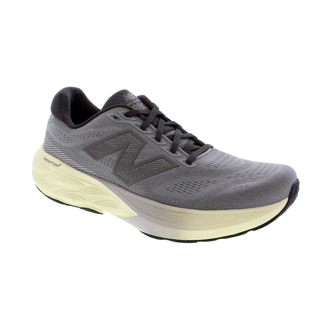 The New Balance M880F15 grey running shoe delivers reliable performance for road running and walking. Built with breathable mesh upper and lining, cushioned foam midsole, and durable rubber outsole. Features a removable microfiber insole and orthotic-friendly design for custom support. Ideal for both athletic training and casual everyday wear.