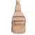 The Milo Martina is a versatile sling backpack designed for everyday. Crafted from stylish washed leather with a fabric lining, it features a zip closure and front zip pocket for secure storage. Inside, you'll find cardholder slots to keep your essentials organized. The adjustable shoulder strap ensures a comfortable fit for all-day wear.
