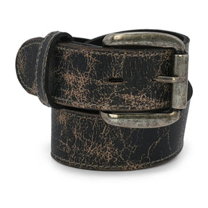 Introducing the Bed Stu Meander Belt – Black Lux: where rugged meets versatile. Crafted from genuine distressed leather, it offers a timeless and durable accessory. With a removable antique metal buckle, this belt allows for effortless customization and adds a touch of style to any outfit.