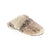 Cozy slip-on slipper with plaid fabric upper and memory foam midsole for all-day comfort. Features microfiber footbed, reinforced arch support, and a flatform heel perfect for casual wear at home or on the go.