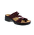 Upgrade your summer sandal game with the Naot Monterey in Bordeaux! Its unique z-strap design, padded instep, and toe loop provide exceptional comfort and support. The anatomic cork and latex footbed molds to your foot, while the 1.75" polyurethane sole offers lightweight, stable, and durable wear. Perfect for any summer adventure.