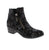 Effortlessly transition from office to weekend in the Everly Olivia, a versatile black print bootie that pairs polished professionalism with everyday comfort. This ankle boot features a leather upper with faux fur lining, leather footbed, and foam midsole for all-day wearability. Designed with a block heel, almond toe, and double side zip entry for easy on-and-off convenience
