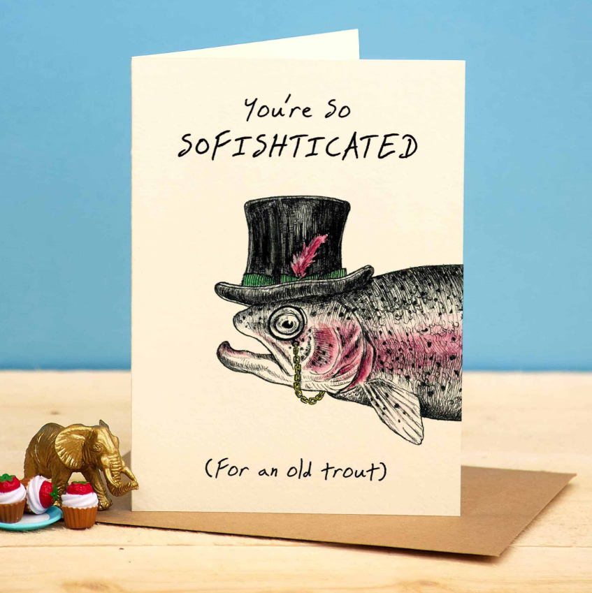 5x7 card with blank interior and includes envelope