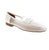 Elevate your spring and summer wardrobe with the Django &amp; Juliette Priyas, a sophisticated white patent leather shoe designed for effortless elegance. Perfect for both dress occasions and casual outings.