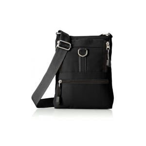 The Derek Alexander PW-20199 crossbody bag offers sophisticated style and ultimate organization. Experience comfort and security with its adjustable strap and multiple inside and outside pockets to store and protect your valuables. With a sleek, black exterior, you can be sure to stand out with this bag.
