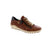 Man made leather remonte sneaker with side zipper for easy entry. 