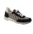 Rock a timeless look with the Remonte R6717-03, where classic black and white meets modern comfort. This lace-up sneaker features a breathable fabric upper with a charming basket weave pattern that adds visual interest without the fuss. The foam midsole cushions your stride with shock-absorbing support, while the removable microfiber insole keeps things cozy and customizable.