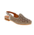 Simplify your style with Everly Raquel-01 shoes, perfect for casual occasions. Made with a leather upper and lined with foam for added comfort, these shoes feature a stylish perforated design and a chic slingback buckle closure. With a block heel and rubber outsole.