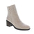 Effortlessly transition from office to weekend in the Everly Sage a versatile grey ankle bootie that pairs with everything. Crafted with a leather upper, faux fur lining, and supportive foam midsole, this block heel bootie delivers comfort and style for any occasion.