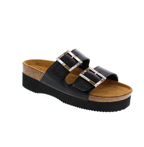 Elevate any look with the Naot Santa Rosa sandals. These stylish sandals feature a perfect platform height, premium leather, and eye-catching buckles. But the real benefit comes from Naot's unique cork and latex footbed, which molds to your foot for ultimate comfort.