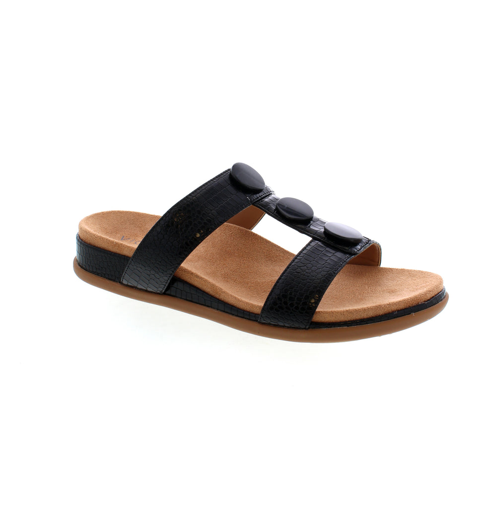 Discover unparalleled comfort with the Vionic Copal Serra sandal. Boasting a multi-strap design, this sandal is crafted with Vionic technology that is biochemically engineered to provide arch support to deliver exceptional support. Embrace all-day wear without compromising on style.