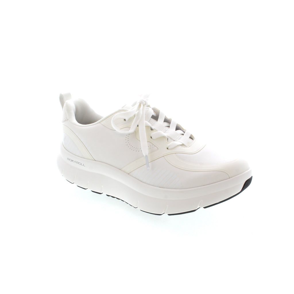 The Alegria Solstyce sneaker features a Vegan leather upper, padded collar, pull tab for easy on-and-off, removable footbed, and built-in arch support. Complete with a slip-resistant, non-marking and ROK N ROLL™ outsole for all-day support and comfort, you'll love putting these shoes on day after day!